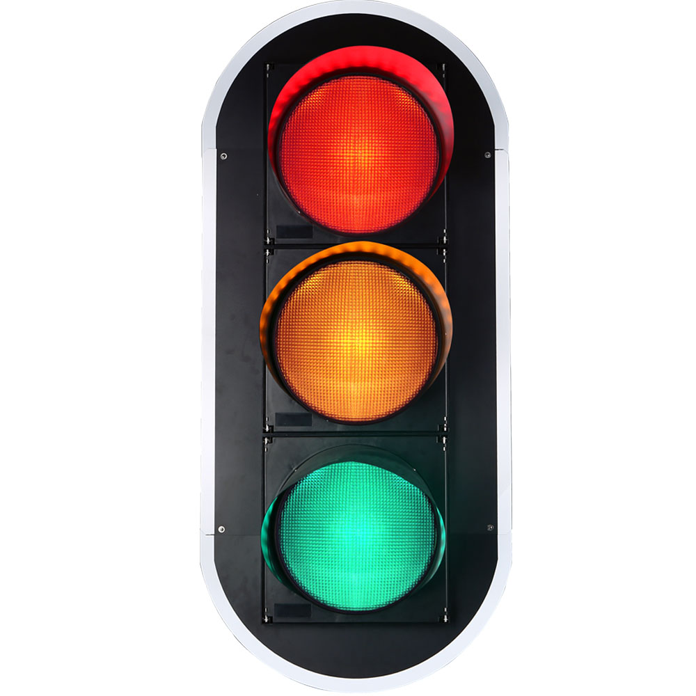 إشارة مرور كروية كاملة عالية التدفق باللون الأحمر/الأصفر/الأخضر