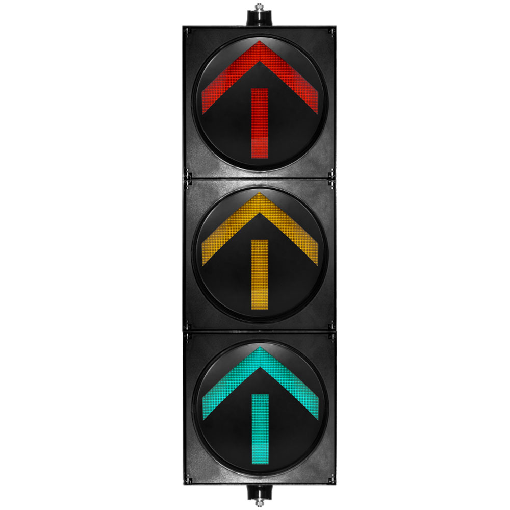 إشارة مرور عالية التدفق باللون الأحمر/الأصفر/الأخضر