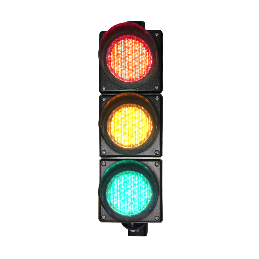 إشارة مرور كاملة باللون الأحمر/الأصفر/الأخضر منخفضة الطاقة