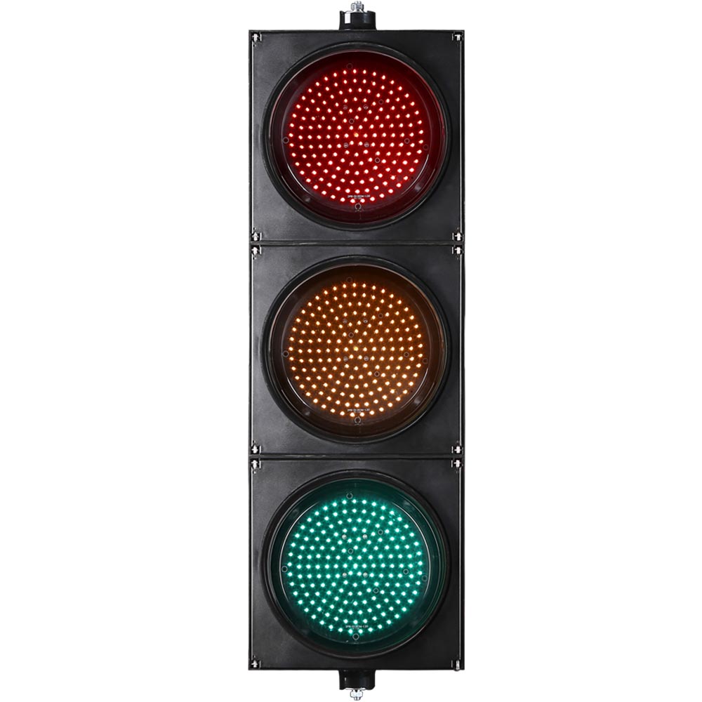 إشارة مرور كاملة باللون الأحمر/الأصفر/الأخضر منخفضة الطاقة