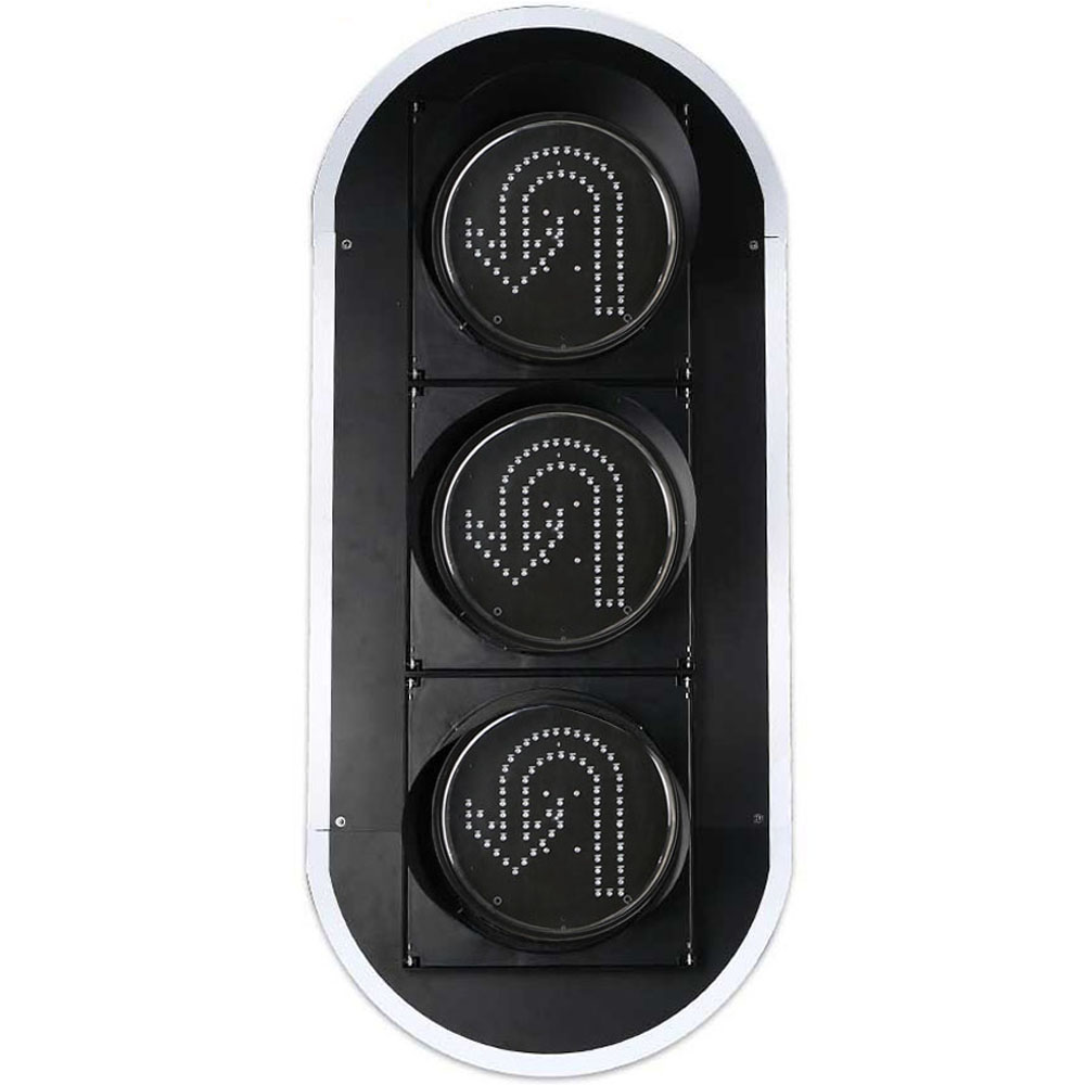 إشارة مرور منخفضة الطاقة حمراء/صفراء/خضراء للانعطاف