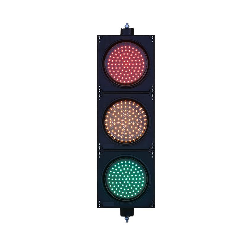 إشارة مرور كاملة حمراء/صفراء/خضراء منخفضة الطاقة مع مؤقت تنازلي