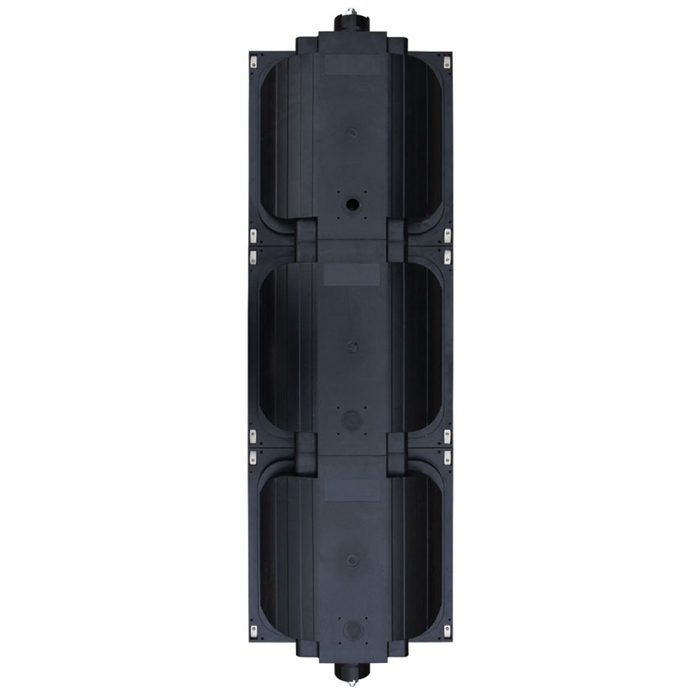 إشارة مرور كاملة منخفضة الطاقة باللون الأحمر/الأصفر/الأخضر مع عد تنازلي لمصفوفة النقاط