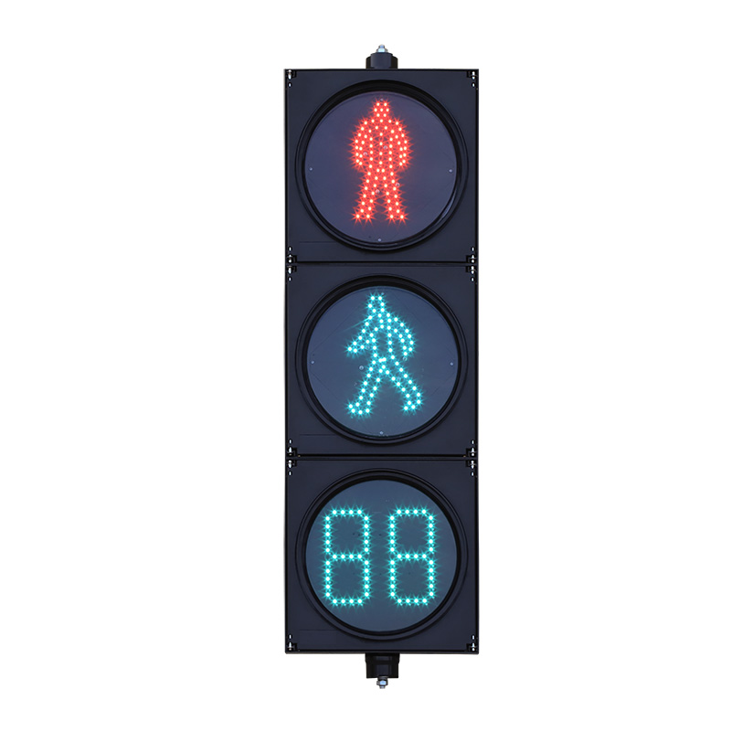 إشارة مرور للمشاة منخفضة الطاقة مع مؤقت تنازلي