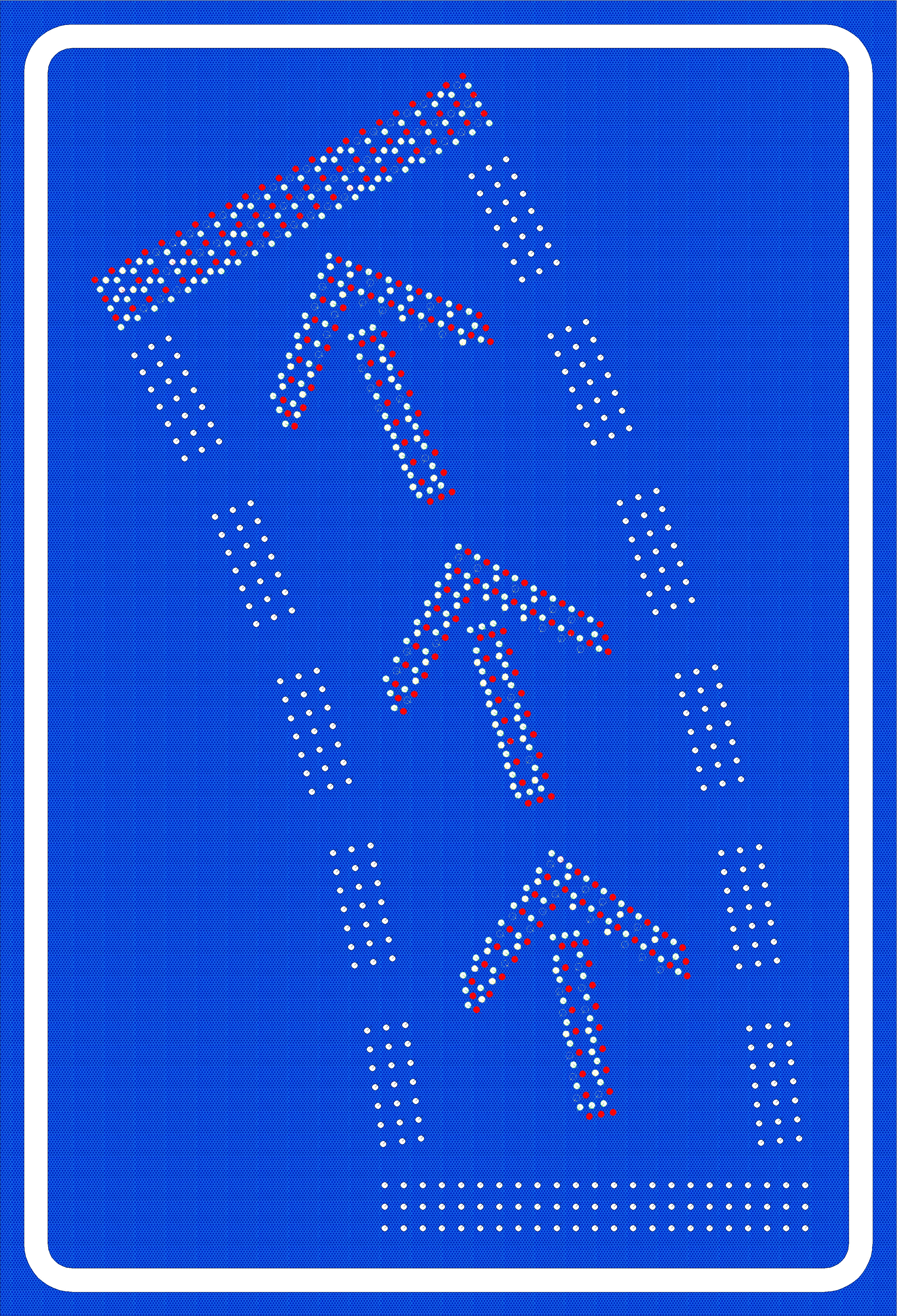 إشارة الانعطاف يساراً أو إشارة المتابعة مباشرة