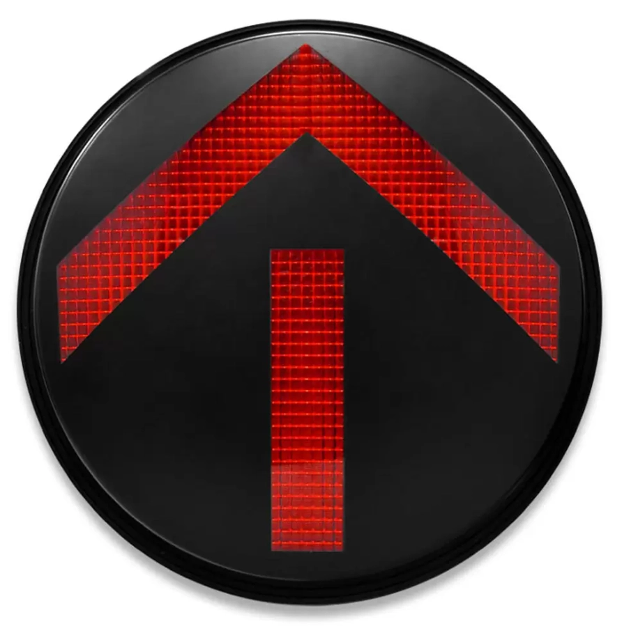 وحدة إشارة مرور عالية التدفق على شكل سهم